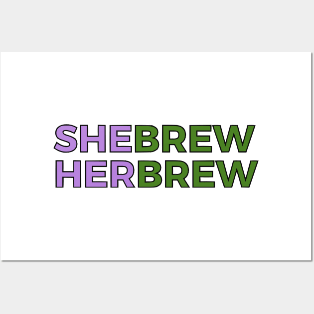 Shebrew/Herbrew (Genderqueer Colors) Wall Art by dikleyt